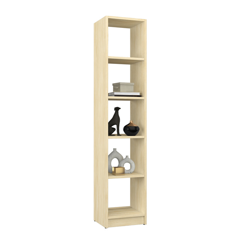 Bookcase wooden clear pine – living room and office, solid wood, Scandinavian style Nizio