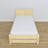 Clear pine bed – mattress drawer, wooden details, Nizio Home