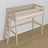 Loft bed bleached oak in children’s room – scandi arrangement, oak