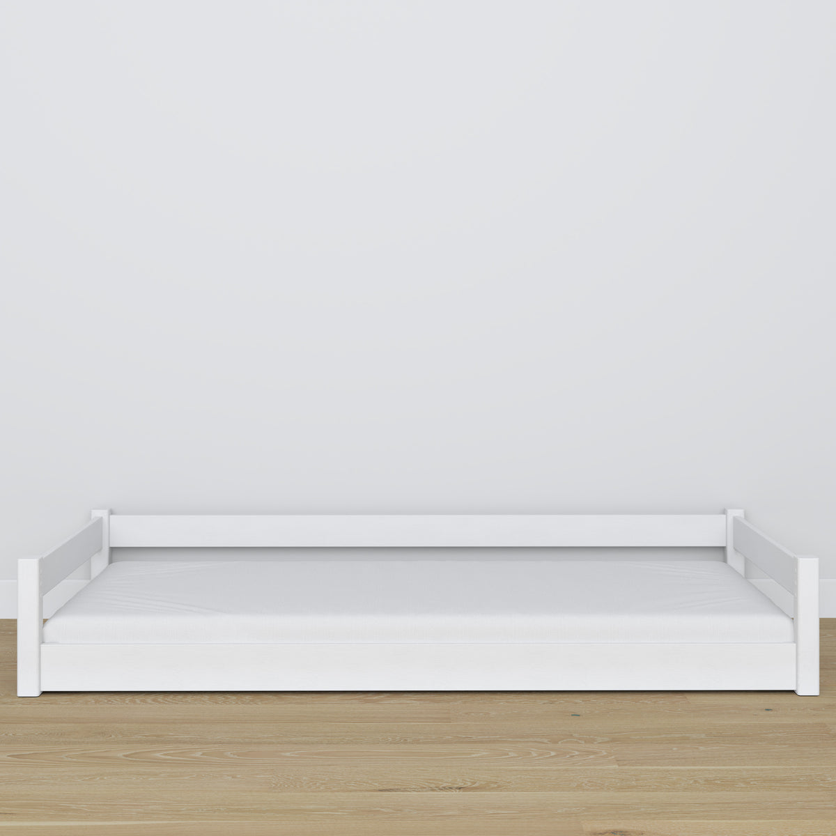 Low Bed White Wooden – Dimensions and Diagram, Nizio