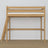 Loft bed natural oak – oak ladder and safety rail, Nizio Home