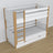 White and Oak Bunk Bed for Children – Two Sleeping Areas and Drawer, Wooden