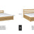 Oak double bed natural oak – joint and drawer details, Nizio