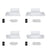 Double bed white made of wood – dimensions and diagram, Nizio Home