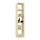 Bookcase wooden clear pine – living room and office, solid wood, Scandinavian style Nizio