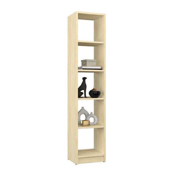 Bookcase wooden clear pine – living room and office, solid wood, Scandinavian style Nizio