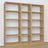 Bookcase oak natural oak – dimensions and diagram, Nizio Home