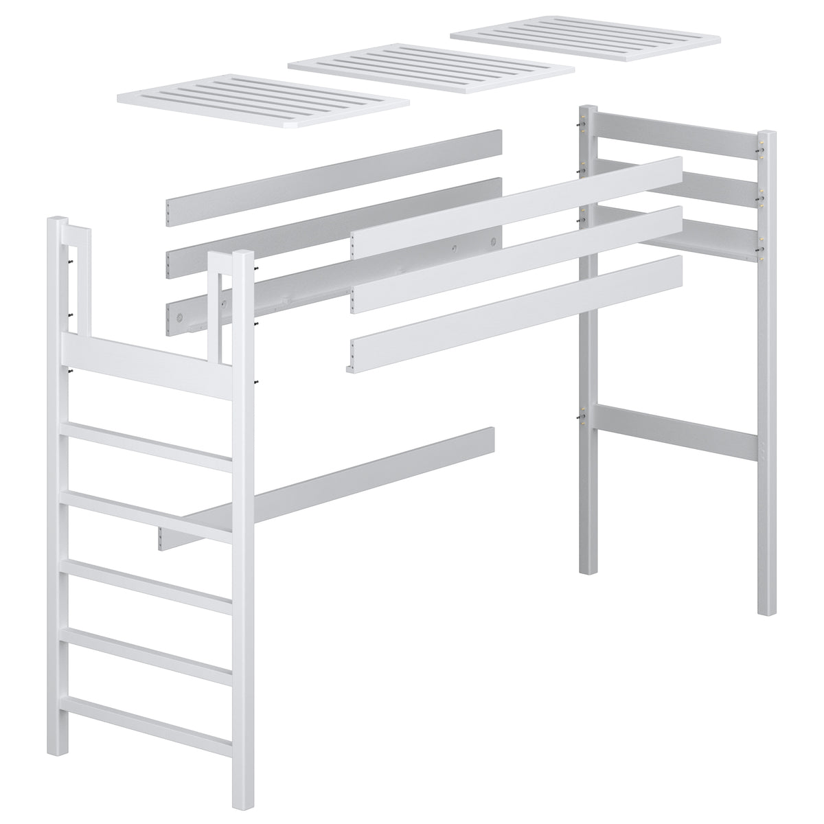 Bleached Oak Loft Bed – Children’s Room Proportions, Nizio