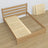 Double bed natural oak made of oak – dimensions and diagram, Nizio Home