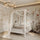 Single bed with canopy N01 wooden in custom RAL/NCS color – solid wood, Nizio