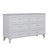Chest of drawers 6S wooden grey 154 cm in bedroom – Scandinavian arrangement
