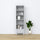 Bookcase with drawer wooden grey 57 cm – living room and office, Scandinavian style