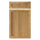 Solid oak furniture front – front view, natural wood grain, Nizio