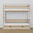 Bleached Oak Bunk Bed – Oak Slatted Frame, Side View