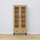 Display cabinet with drawer oak natural oak with black 90 cm – living room, Scandinavian style Nizio