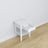 Bedside table N01 wooden white – open drawer, bedside storage compartment