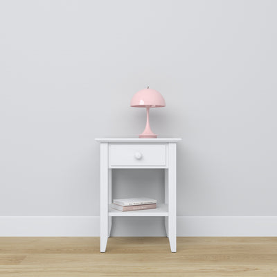 bedside table 1S N01 Scandi wooden in custom RAL/NCS color – solid wood, Nizio