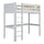 Grey Wooden Loft Bed – Children’s Room, Solid Wood, Scandi Style