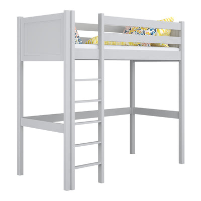 Grey Wooden Loft Bed – Children’s Room, Solid Wood, Scandi Style