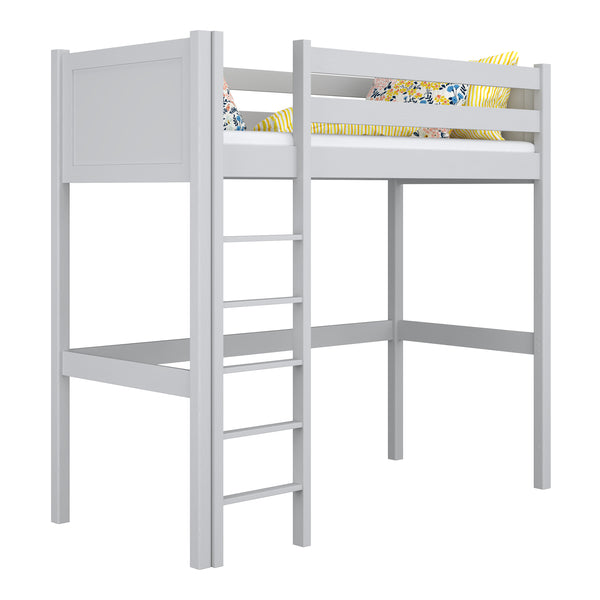 Grey Wooden Loft Bed – Children’s Room, Solid Wood, Scandi Style