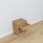 Bedside table N02 natural oak made of oak – side view, Nizio Home