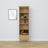 Bookcase with drawer oak natural oak 57 cm – living room and office, Scandinavian style
