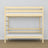 Clear Pine Wooden Bunk Bed – Slatted Frame, Durable Joinery Joints