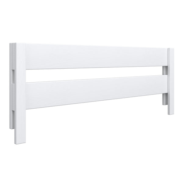Bed fall protection rail white made of wood – Nizio Home