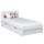 Single bed with drawer N02 wooden in custom RAL/NCS color – solid wood, Nizio