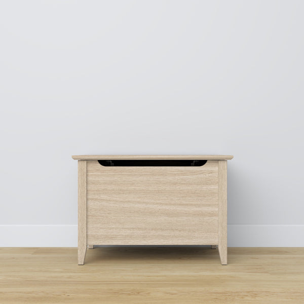 Chest oak bleached oak – storage and seating, Scandinavian style by Nizio