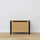 Chest oak natural oak with black – storage and seating, Scandinavian style by Nizio