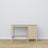Desk 3S bleached oak wood – side view, tabletop depth