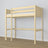Clear Pine Wooden Loft Bed – Free Space Under the Sleeping Area, Nizio