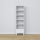 Bookcase with drawer wooden white 57 cm – living room and office, Scandinavian style
