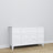 Chest of drawers 6S wooden white – tabletop and details, high quality by Nizio Home