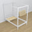 Wooden canopy bed white – angled view, craftsmanship quality