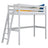 Grey Wooden Loft Bed – Children’s Room, Solid Wood, Scandi Style