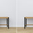 Desk 3S oak natural oak with black in office – Scandinavian arrangement, Nizio