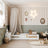 Low Bed White – Wooden Headboard, Close-up of Wood Quality