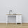 Desk with 3 drawers wooden white with oak – office and youth room, scandi