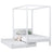 Single bed with canopy and drawer for an extra mattress N02 wooden in custom RAL/NCS color – solid wood, N