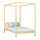 Wooden clear pine canopy bed – child’s room, Scandinavian style, Nizio