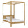Oak canopy bed natural oak – child’s room, Scandinavian style, Nizio