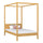 Wooden natural pine canopy bed – child’s room, Scandinavian style, Nizio