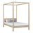Oak canopy bed bleached oak – child’s room, Scandinavian style, Nizio