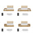 Double bed natural oak with drawer in bedroom – Scandinavian arrangement