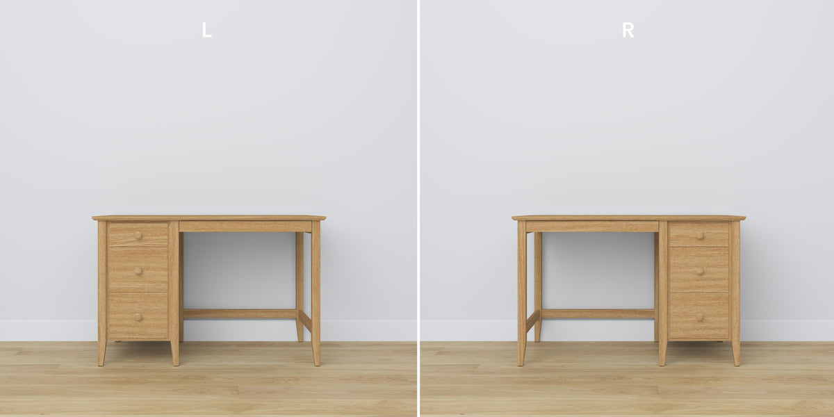 Desk 3S oak natural oak in office – Scandinavian arrangement, Nizio