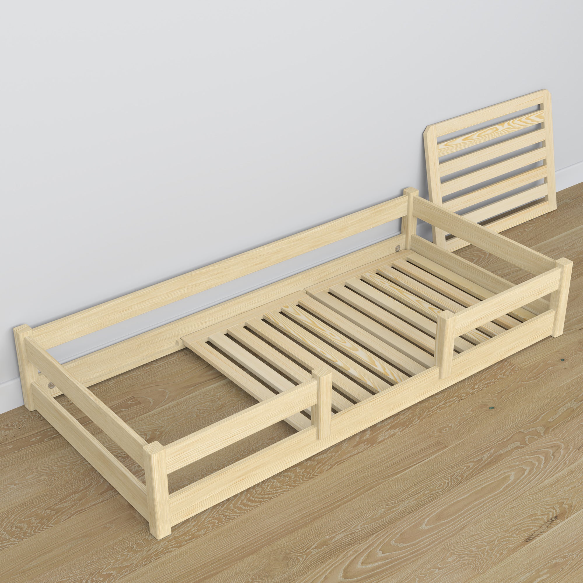 Low Bed Clear Pine Wooden – Dimensions and Diagram, Nizio