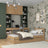 Natural Oak Bed with Drawer for Additional Mattress – Oak, for Children, Nizio