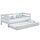 Wooden sofa bed with mattress drawer grey – child’s room, scandi